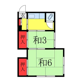 福和荘【1階】の間取り