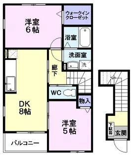 リベネディーレ【2階】の間取り