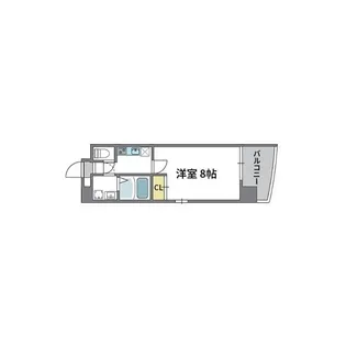 ウエンズ神戸【9階】の間取り