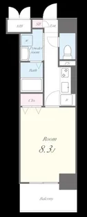 ランエージ新御徒町【9階】の間取り