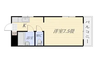 南郡元ハイツ【2階】の間取り