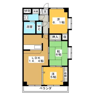 ALCYONE【3階】の間取り