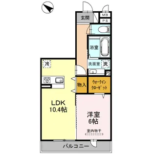 CRESCENTE経堂 壱番館【2階】の間取り