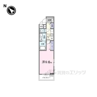 カーサ・ミニヨン【1階】の間取り