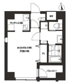 ST恵比寿【4階】の間取り