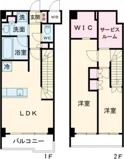 レジデンス桜新町ガーデンの間取り