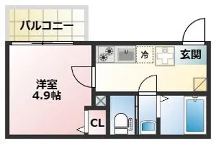 リアル綱島パークテラスA棟【2階】の間取り