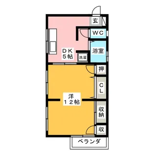 マンション青山【2階】の間取り