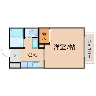 ニューパークIV B【1階】の間取り