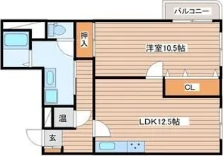 パルメゾン土樋【7階】の間取り