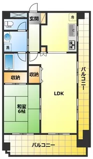 プラティーク新丸子【6階】の間取り