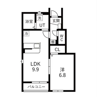 アルバトロス吉岡【1階】の間取り