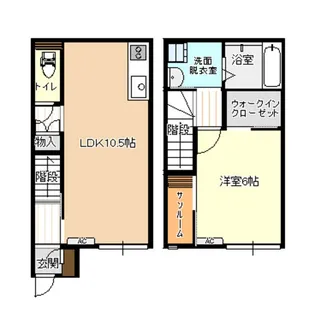 ビオラ木津A棟【1階】の間取り