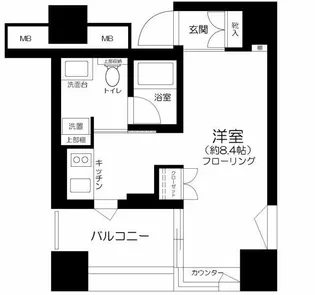 ザ・タワー芝浦【9階】の間取り