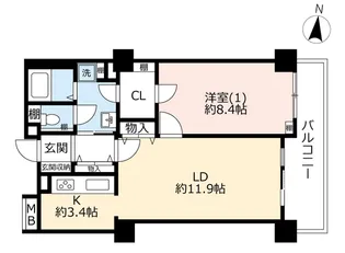 URエルアージュ小石川【10階】の間取り