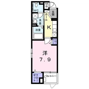 メゾンドフルール【2階】の間取り