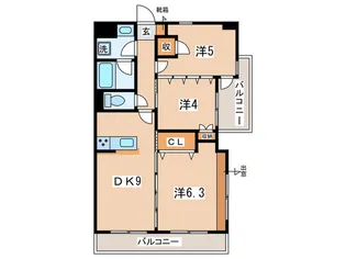 ペンディーオソプラ北山田【4階】の間取り