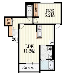 オストリカ井荻【2階】の間取り