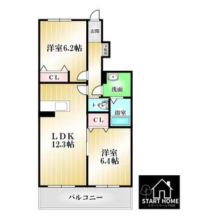 シャーメゾンAYAI【1階】の間取り