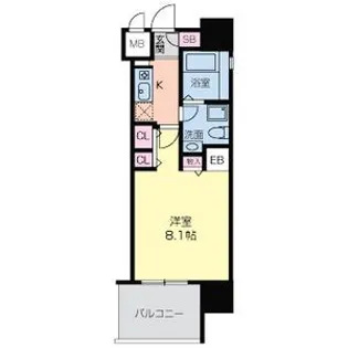 グラマシー京橋【6階】の間取り