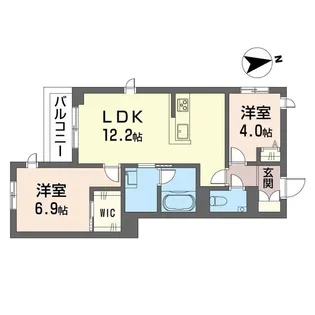 リラフォート大瀬戸【3階】の間取り