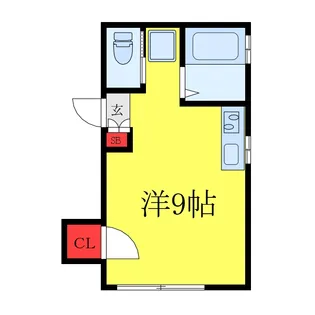 キューブ千駄木【2階】の間取り