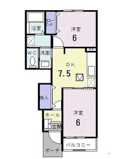 アウル【1階】の間取り