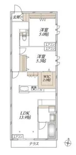 SUEHIRO COURT 常盤II【1階】の間取り