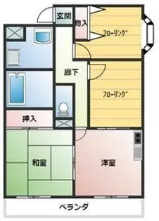 ロイヤルメゾン【4階】の間取り