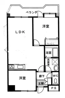 スマイルコート本厚木【2階】の間取り