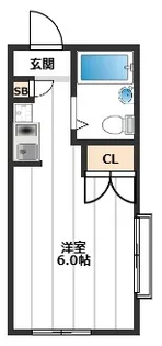 ル・スタジオ6【1階】の間取り