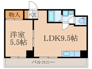 富士パームハイツ【4階】の間取り