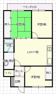 朝日プラザ品川町【2階】の間取り