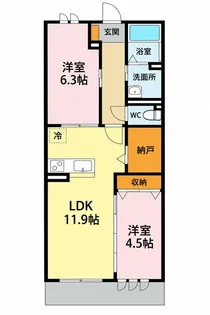 ハイム浦和区【2階】の間取り