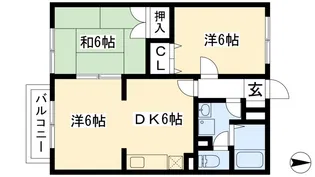 カーサ・ビアーレ【1階】の間取り