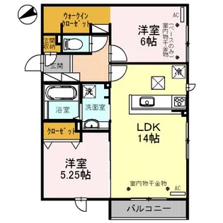 クレッシェンド. R【1階】の間取り