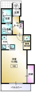 ピュアフォレスト白銀II【1階】の間取り