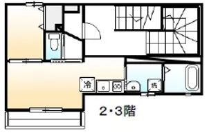 アルバーノ駅前大通り ペット(犬)【3階】の間取り