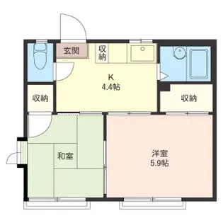 グリーンハイム戸塚【2階】の間取り