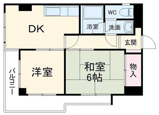 道場北マンション【2階】の間取り