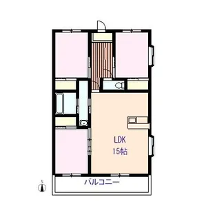 ロジュマン森III【2階】の間取り