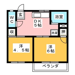 フォーブル久保B【2階】の間取り