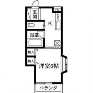 第二ロイヤル【2階】の間取り