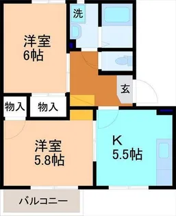 メゾン・ド・コスモス【1階】の間取り