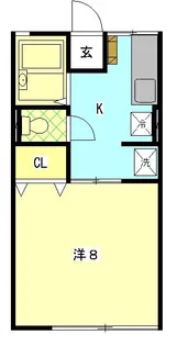 アシストおのB【1階】の間取り
