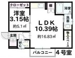 KDT-BOXI【2階】の間取り