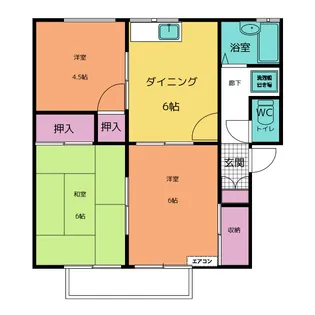 プレジール伊倉B【2階】の間取り