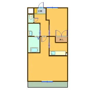 エクシア【1階】の間取り