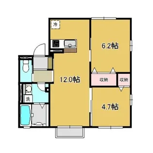 ボヌールI【1階】の間取り