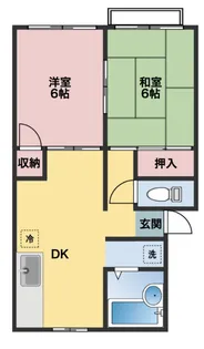 廣瀬ハイツ【1階】の間取り